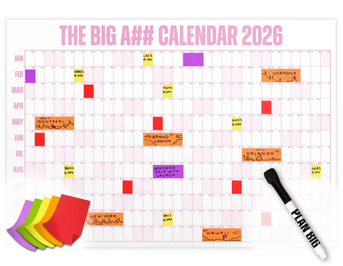 The Big A## Calendar 2026